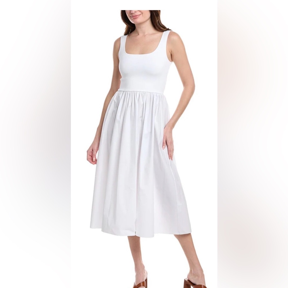 THEORY SLEEVELESS VOLUME DRESS  Size P 00/0 White